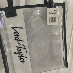 Lord and Taylor Clear Tote